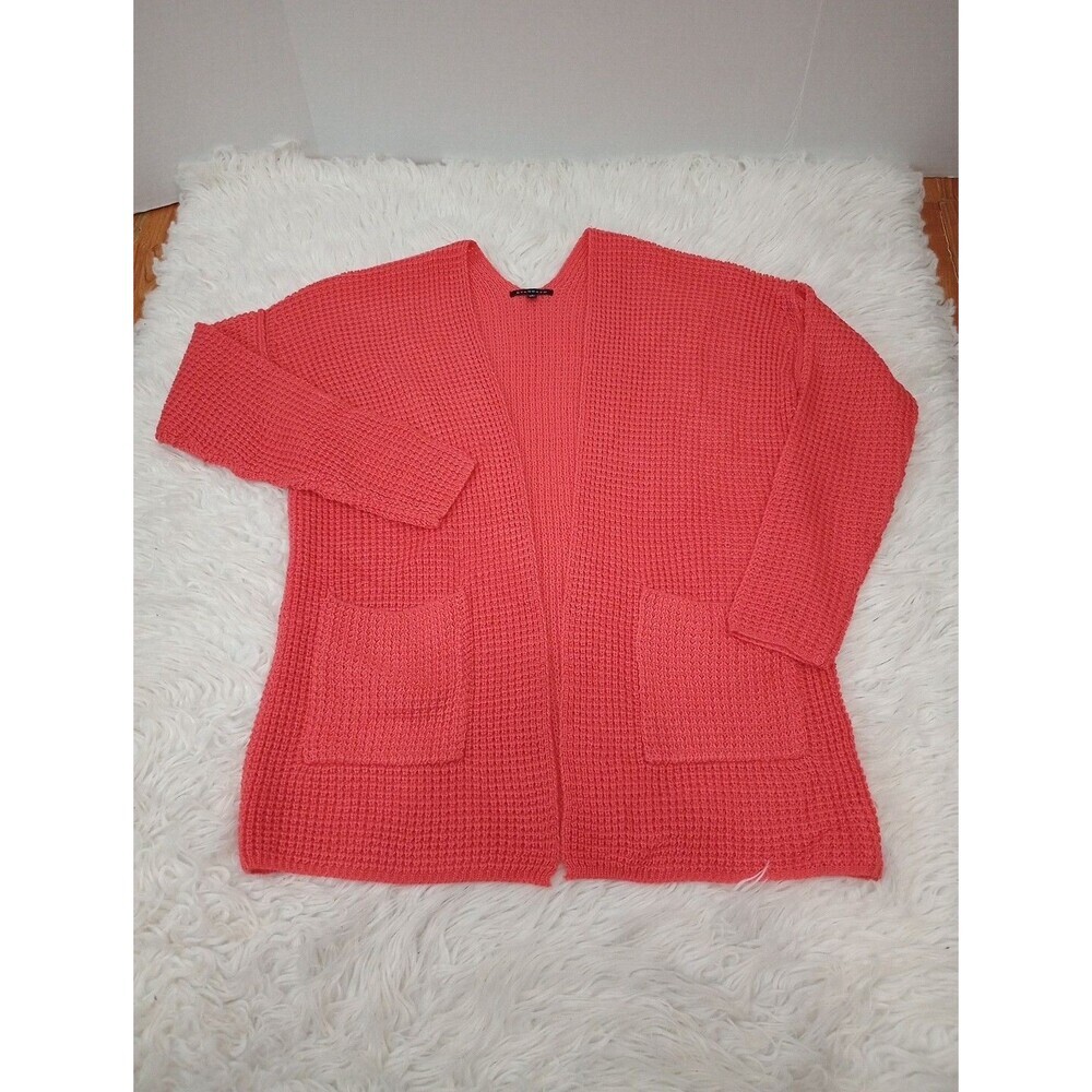 Staccato Women's Knit  Sweater open  Cardigan Pockets Sz Small